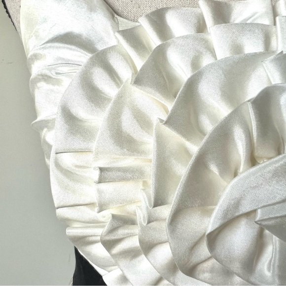 ANTHROPOLOGIE BURLAPP Sleeveless Striped Rosette Fit & Flare Dress—SZ. XS - Picture 4 of 16